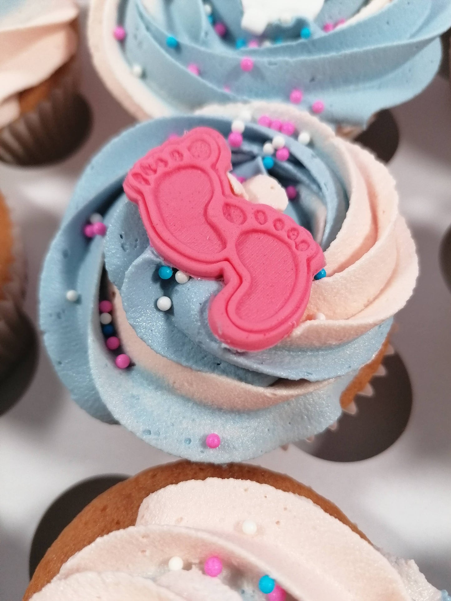 Cute Baby Feet Cookie Cutter and Fondant Stamp Set