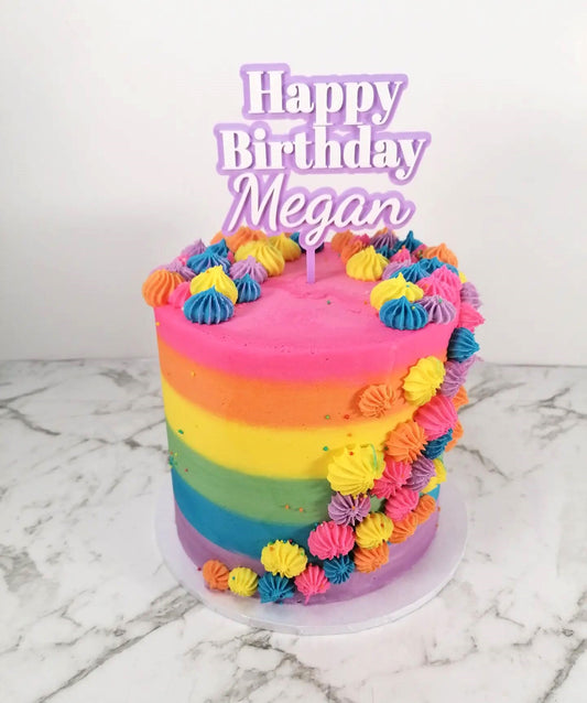 Rainbow Birthday Cake